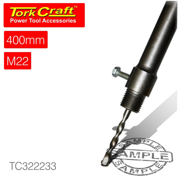 ADAPTOR SDS PLUS 400MM X M22 FOR TCT CORE BITS