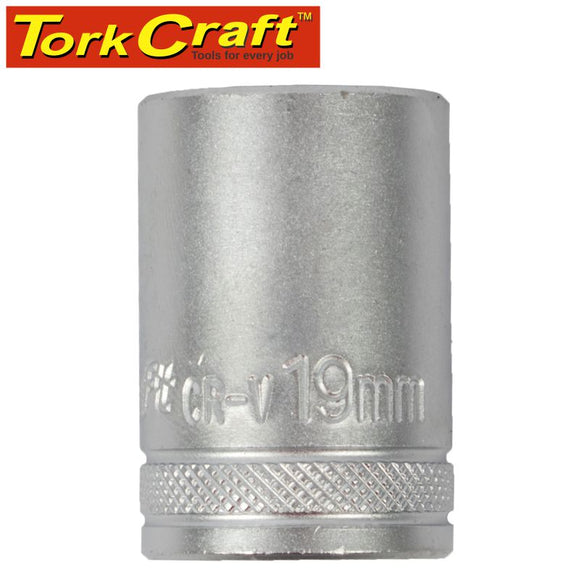 SOCKET 19MM X 25.8MM 1/2' DRIVE CRV 12 POINT