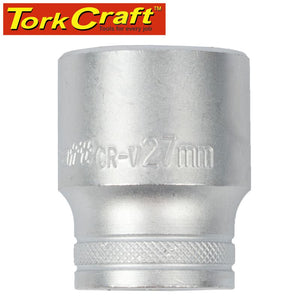 SOCKET 27MM X 35.8MM 1/2' DRIVE CRV 12 POINT