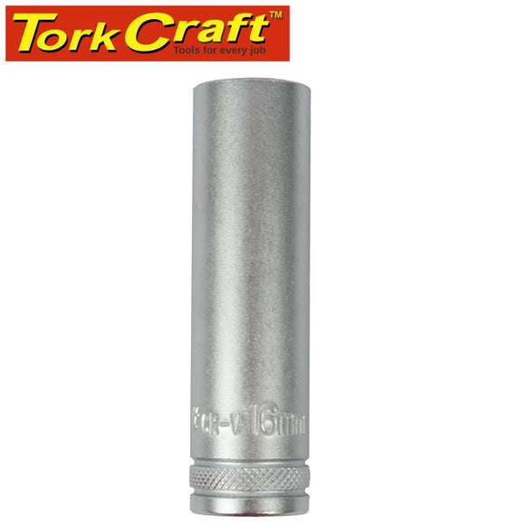 SOCKET 16MM 1/2' DR DEEP SOCKET CRV 12 POINT