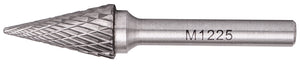 ROTARY BURR TUNGSTEN 12X25X6MM CONICAL STRAIGHT