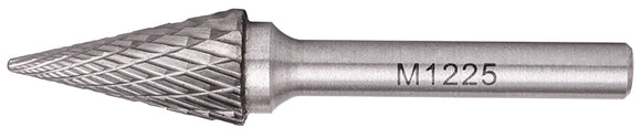 ROTARY BURR TUNGSTEN 12X25X6MM CONICAL STRAIGHT