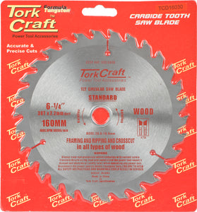 BLADE TCT 160 X 30T 20/16 GENERAL PURPOSE COMBINATION WOOD