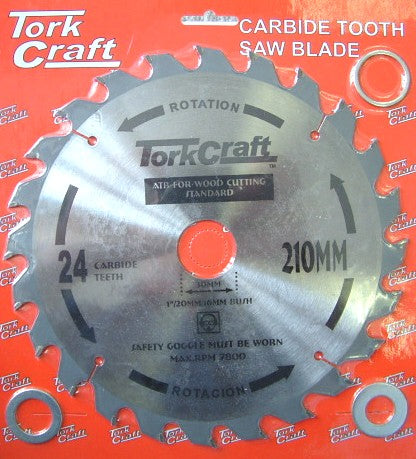 BLADE TCT 210 X 24T 16MM GENERAL PURPOSE RIP