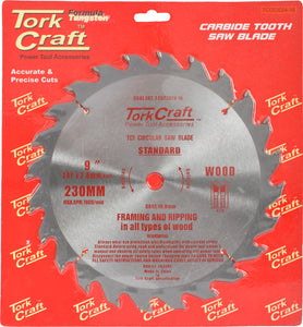 BLADE TCT 230 X 24T 16MM GENERAL PURPOSE RIP