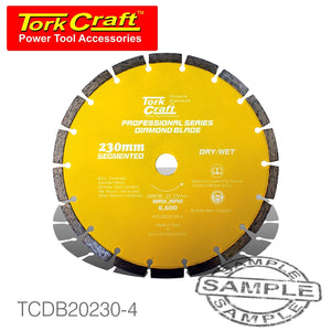 DIAMOND BLADE 10MM SEG FOR CUTTING BUILDING MATERIALS 230MM 22.23