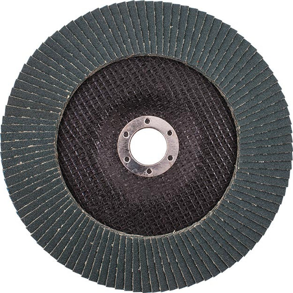 FLAP DISC ZIRCONIUM 180MM 40GRIT ANGLED