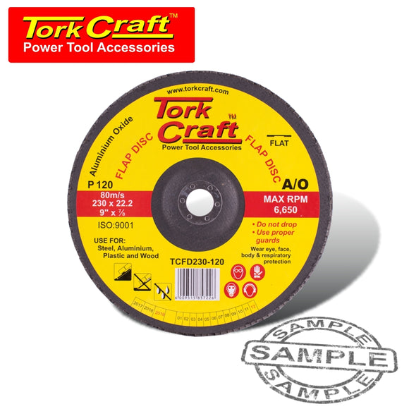 FLAP SANDING DISC 230MM 120GRIT