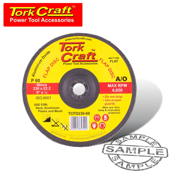 FLAP SANDING DISC 230MM 60GRIT