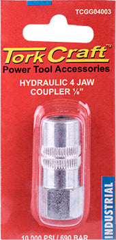HYDRAULIC 4 JAW COUPLER 1/8' BLISTER