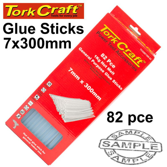 GLUE STICK 07 X 300MM 82PC 1KG HOT MELT GEN. PURPOSE EVA 18000CPS