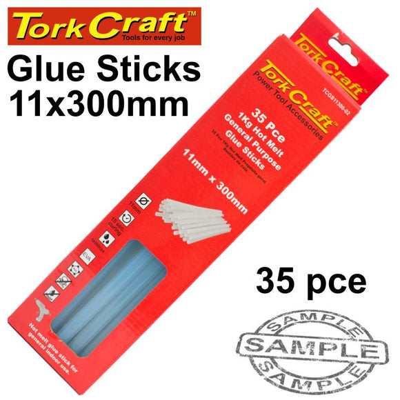 GLUE STICK 11 X 300MM 35PC 1KG HOT MELT GEN. PURPOSE EVA 18000CPS