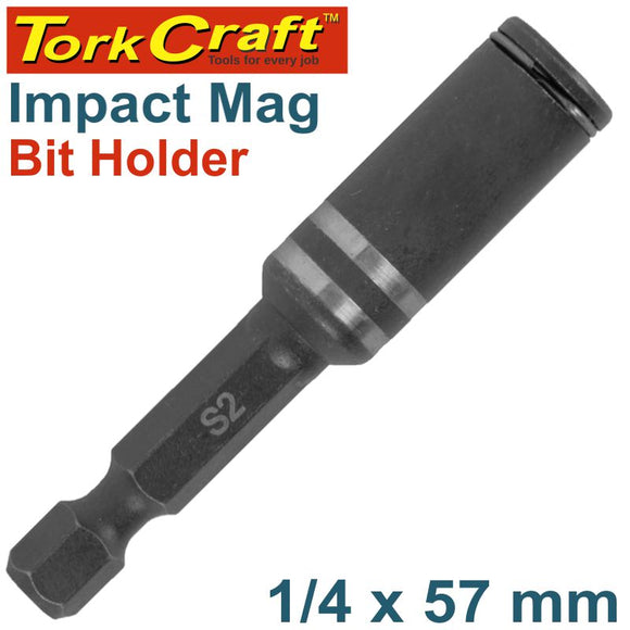 IMPACT MAGNETIC BIT HOLDER 1/4 X 57MM CARDED