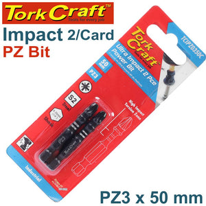 IMPACT POZI.3 X 50MM POWER BIT 2/CARD PZ3