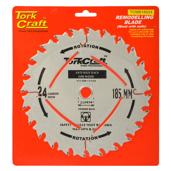 BLADE MASTER TYPE 185X24T 20-16MM ANTI KICK BACK