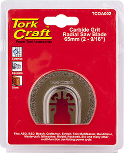 QUICK CHANGE CARBIDE GRIT RADIAL SAW BLADE 65MM(2-9/16')
