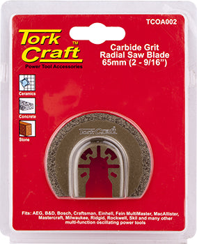 QUICK CHANGE CARBIDE GRIT RADIAL SAW BLADE 65MM(2-9/16')