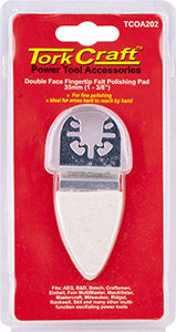 QUICK CHANGE  BASE & ARBOR 35MM D/F FINGERTIP FELT POLISHING PAD