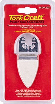 QUICK CHANGE  BASE & ARBOR 35MM D/F FINGERTIP FELT POLISHING PAD