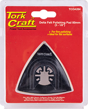 QUICK CHANGE  BASE & ARBOR 80MM DELTA FELT POLISHING PAD