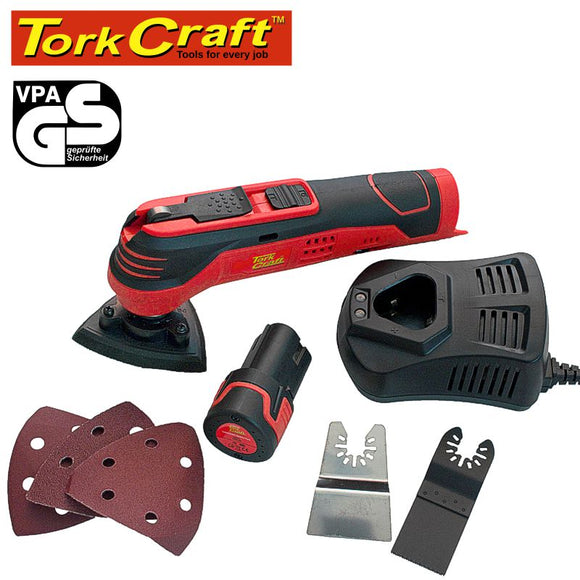 CORDLESS 12V OSCIL / MULTI TOOL INCL. 1 X 1.3AH LI-ION BAT. & CHARGER