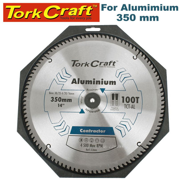 BLADE CONTRACTOR ALUM 350 X 100T TCG NEG CIRCULAR SAW TCT
