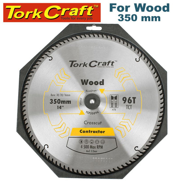 BLADE CONTRACTOR 350 X 96T 30/1 CIRCULAR SAW TCT