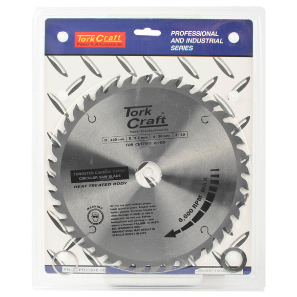 BLADE TCT 230 X 40T 30/1/20 ATB POSITIVE PROFESIONAL INDUSTRIAL