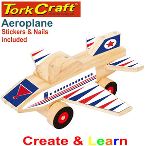 CREATE AND LEARN WOODEN AEROPLANE