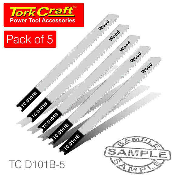 U-SHANK JIGSAW BLADE 10TPI FOR WOOD 2.5MM 5PC