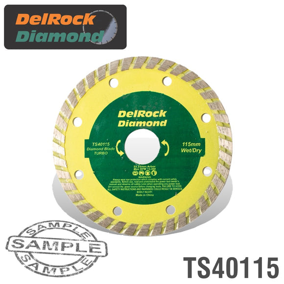 DIAMOND BLADE 115MM TURBO DELROCK