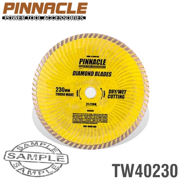 DIAMOND BLADE TURBO WAVE 230MM X 22.22 PINNACLE