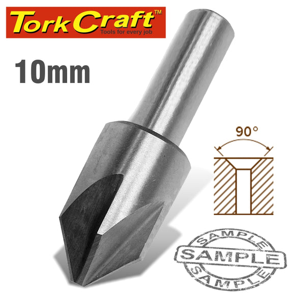 COUNTERSINK HSS 10MM 90DEG. 5FLUTE 3/8