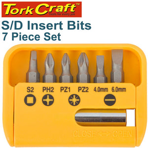 S/D INSERT BIT SET 25MM 7PCE