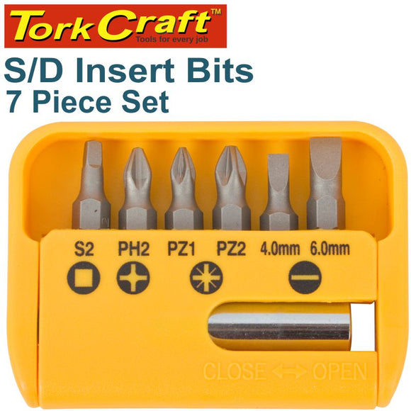 S/D INSERT BIT SET 25MM 7PCE