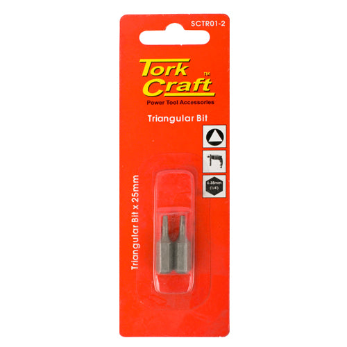 TRIANGULAR BIT X 25MM 2 PACK