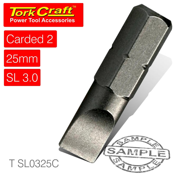 S/D INSERT BIT 3MMx25MM 2/CARD