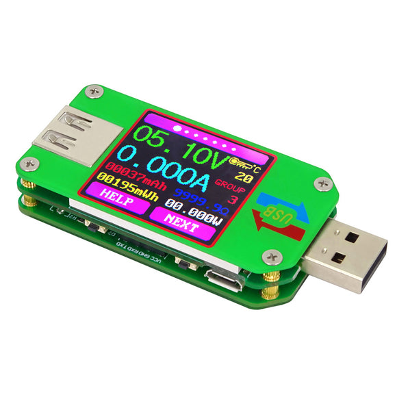 RUIDENG UM24/UM24C USB 2.0 Color LCD Display Tester Voltage Current Meter