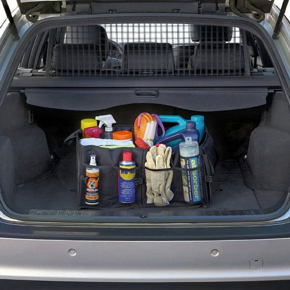 Foldable Car Auto Back Rear Trunk Seat Storage Bag Pocket Cage Organizer