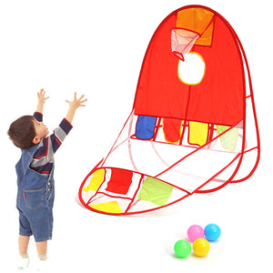 Foldable Ball Scoring Tent Children Play Tent Play House Basketball Basket Tent