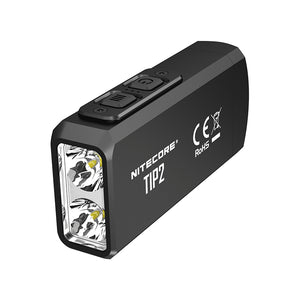 NITECORE TIP 2 (TIP2) 720 Lumen USB Rechargeable Flashlight Mini Torch EDC Flashlight Mini Keychan Light Magnetic Attraction 4 Modes Camping Hiking Work Lamp Portable Waterproof Emergency Light