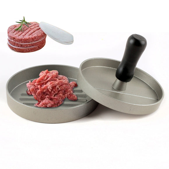 Honana KC-618 Round Shape Hamburger Press Aluminum Alloy Hamburger Meat Press Mold