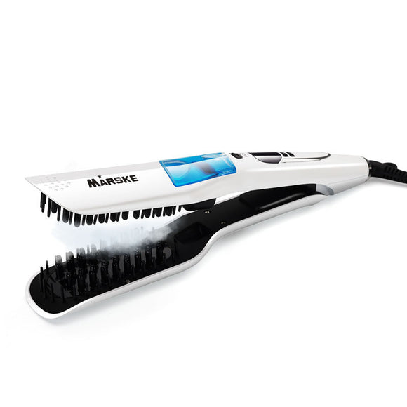 Electric Professional Salon Hair Straightener Wet and Dry Use Vapor Spray Fast Flat Iron Comb