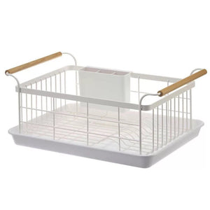 Dish Drainer Kitchen Drying Rack Sink Tableware Bowl Storage Basket Cup Holder Drain Shelf