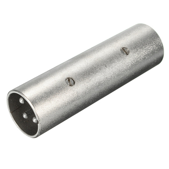 3-pin XLR Male To Male Chassis Mounted Socket Connector Adapter