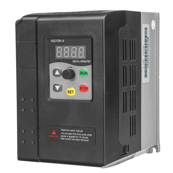 220V 3KW Variable Frequency Inverter Vector Control 1 Phase to 3 Phase Frequency Inverter