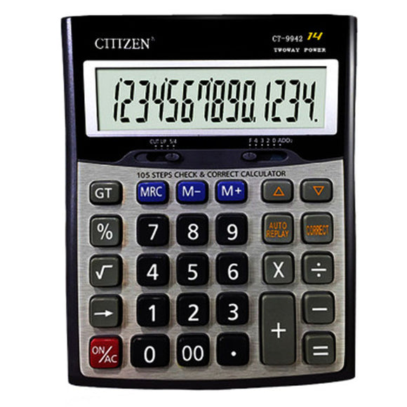 GTTTZEN CT-9442 Solar Calculator For Finance And Office