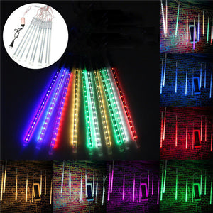 10 Tube 50CM LED Meteor Shower Rain Fall Outdoor Christmas Xmas String Tree Light