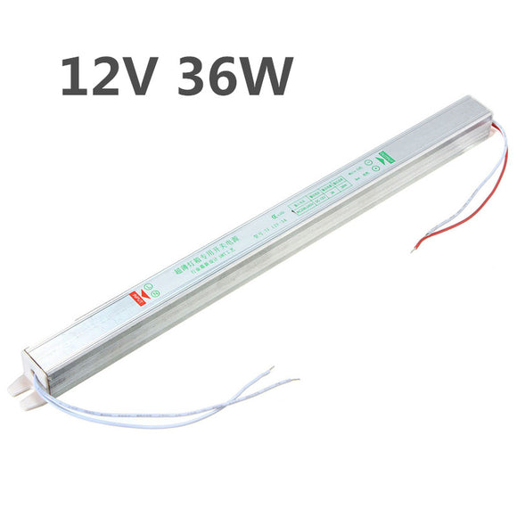 IP20 AC200V-264V To DC12V 36W Switching Power Supply Driver Adapter