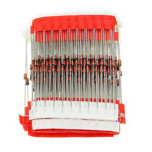 1250 Pcs 25 Values 1W Zener Diode Assorted Kit 3V To 33V Assortment Kit